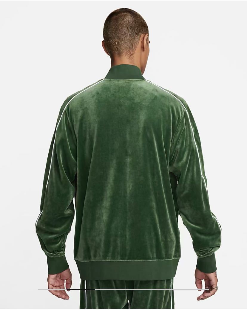 新品 国内正規品 NIKE CLUB VELOUR JKT PANT上下セット セットアップ Mサイズ GREEN ナイキ ベロア ジャケット パンツ  テックフリース