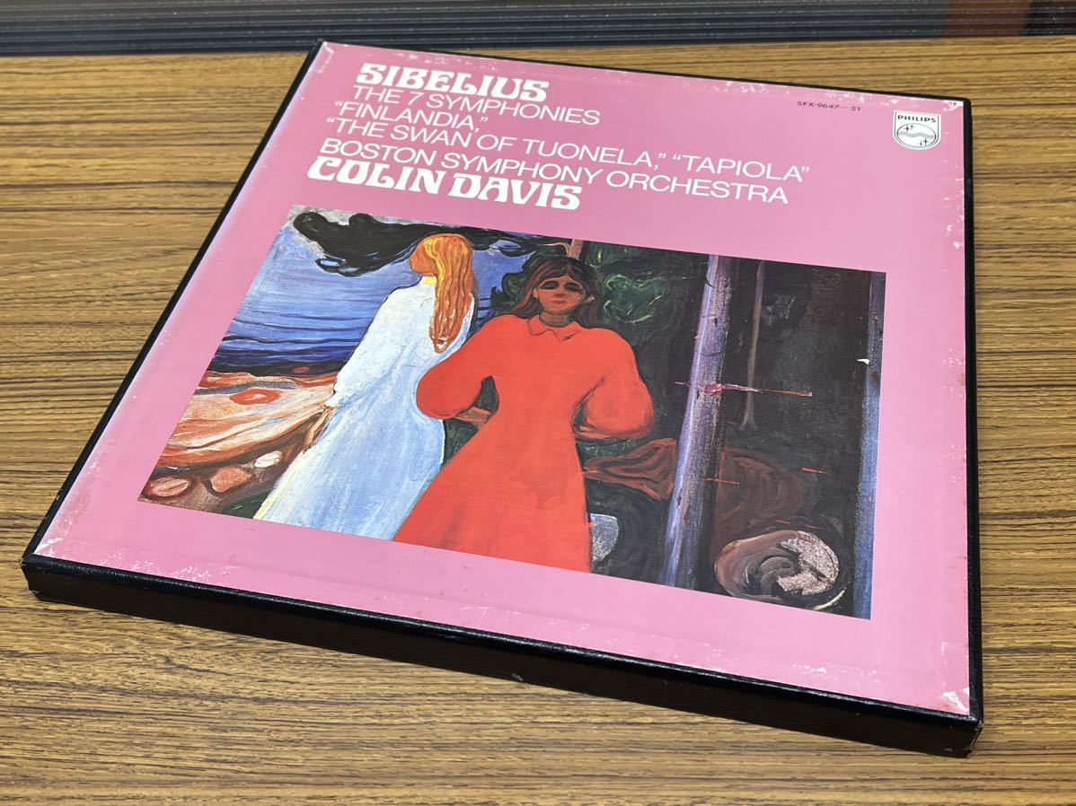 C21 コリン・デイヴィス　シベリウス交響曲全集　COLIN DAVIS 5枚組　LP レコード　ボストン交響楽団　クラシック　_画像4