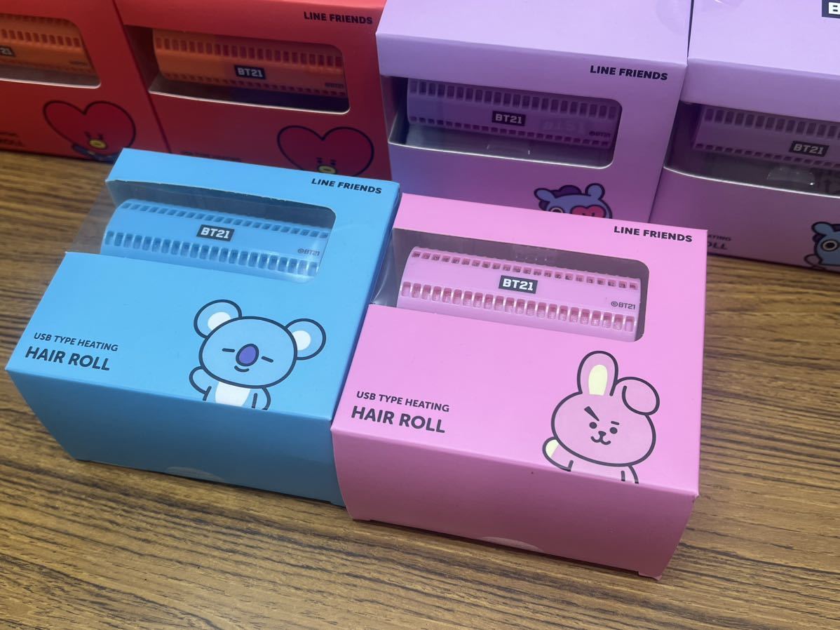 未使用　BT21 ヘアロール　HAIR ROLL ヘアアイロン　大量　20点おまとめ　韓流　防弾少年団　BTS COOKY TATA MANG KOYA LINE FRIENDS _画像2