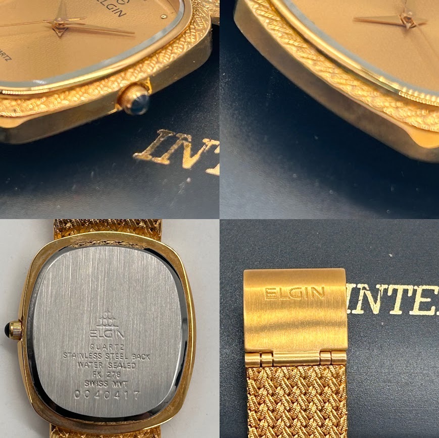 【K-22】　ロンジン　LONGINES　ラドー　RADO　テクノス　TECHNOS　エルジン　ELGIN　バーレン　BUREN　腕時計　5本おまとめ　動作未確認_画像10