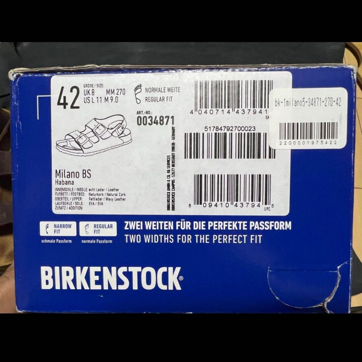 ビルケンシュトック　ミラノ　オイルドレザー　サイズ42  27cm BIRKENSTOCK サンダル