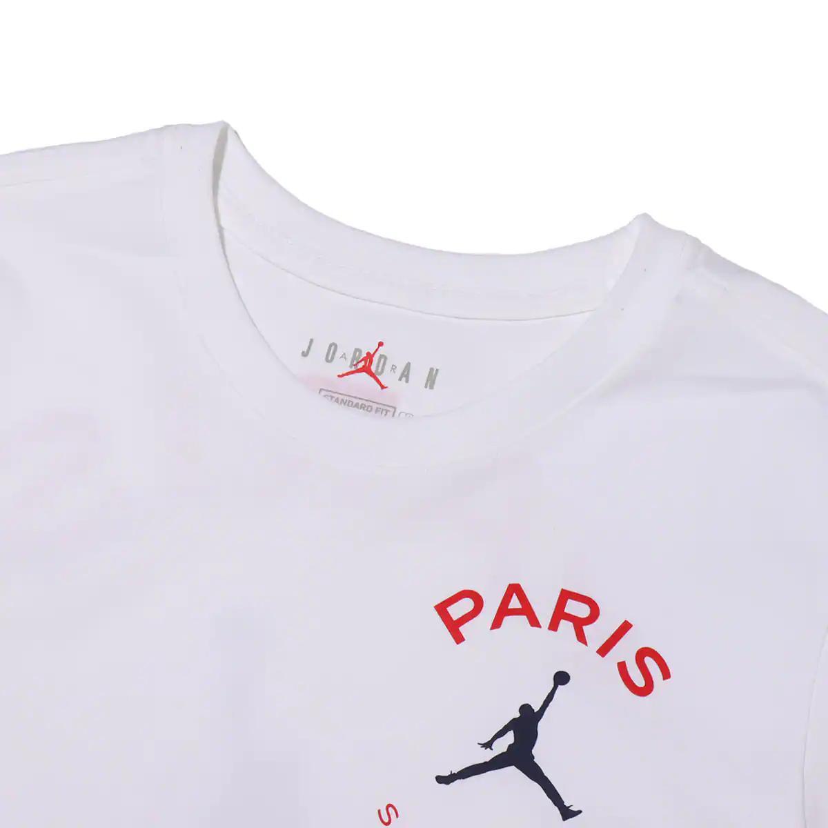 ナイキ ジョーダン パリサンジェルマン ロゴ ショートスリーブ Tシャツ Lサイズ ホワイト 白 JORDAN ジャンプマン PSG 半袖 送料370円_画像3