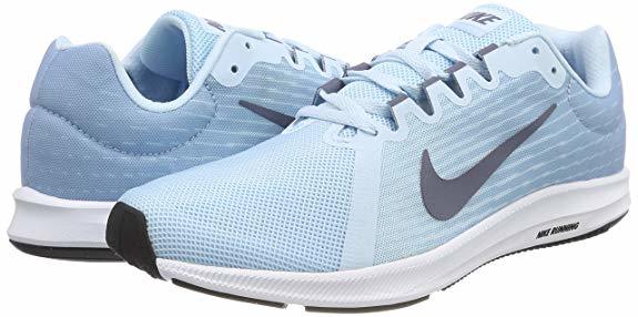  Nike down sifter 8 light blue light blue 25cm DOWNSHIFTER 8 lady's running shoes training 