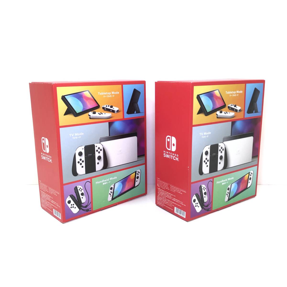 【1円～】Nintendo Switch 有機ELモデル Joy-Con(L)/(R) ホワイト 未使用品 ２台セット 店舗印なし 内袋未開封 任天堂 スイッチ【中古品】_画像2