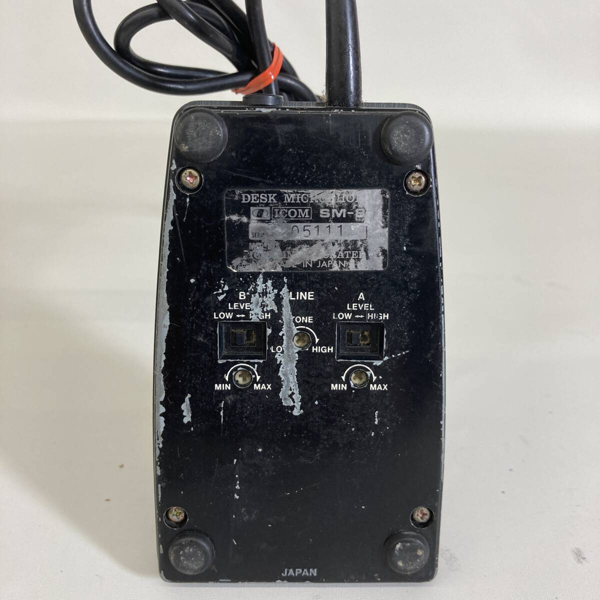 【ジャンク品】 ICOM SM-8 マイク デスクマイクロフォン アマチュア無線機器 ※2400010336201の画像7