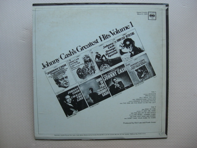 ＊【LP】Johnny cash／Johnny cash’s Greatest Hits（CS9478）（輸入盤）_画像4
