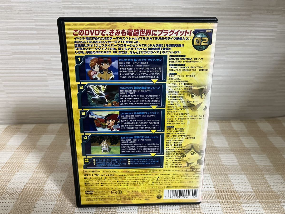 電脳冒険記ウェブダイバー　2巻　DVD セル版　即決　送料無料_画像2