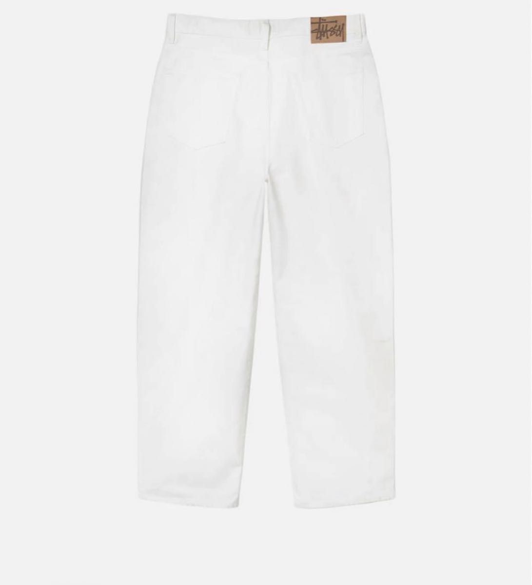 Stussy BIG OL' JEAN OVERDYED W28 22AW バギーデニム ホワイト Stussy BIG OL' JEAN OVERDYED W28 22AW バギーデニム ホワイト