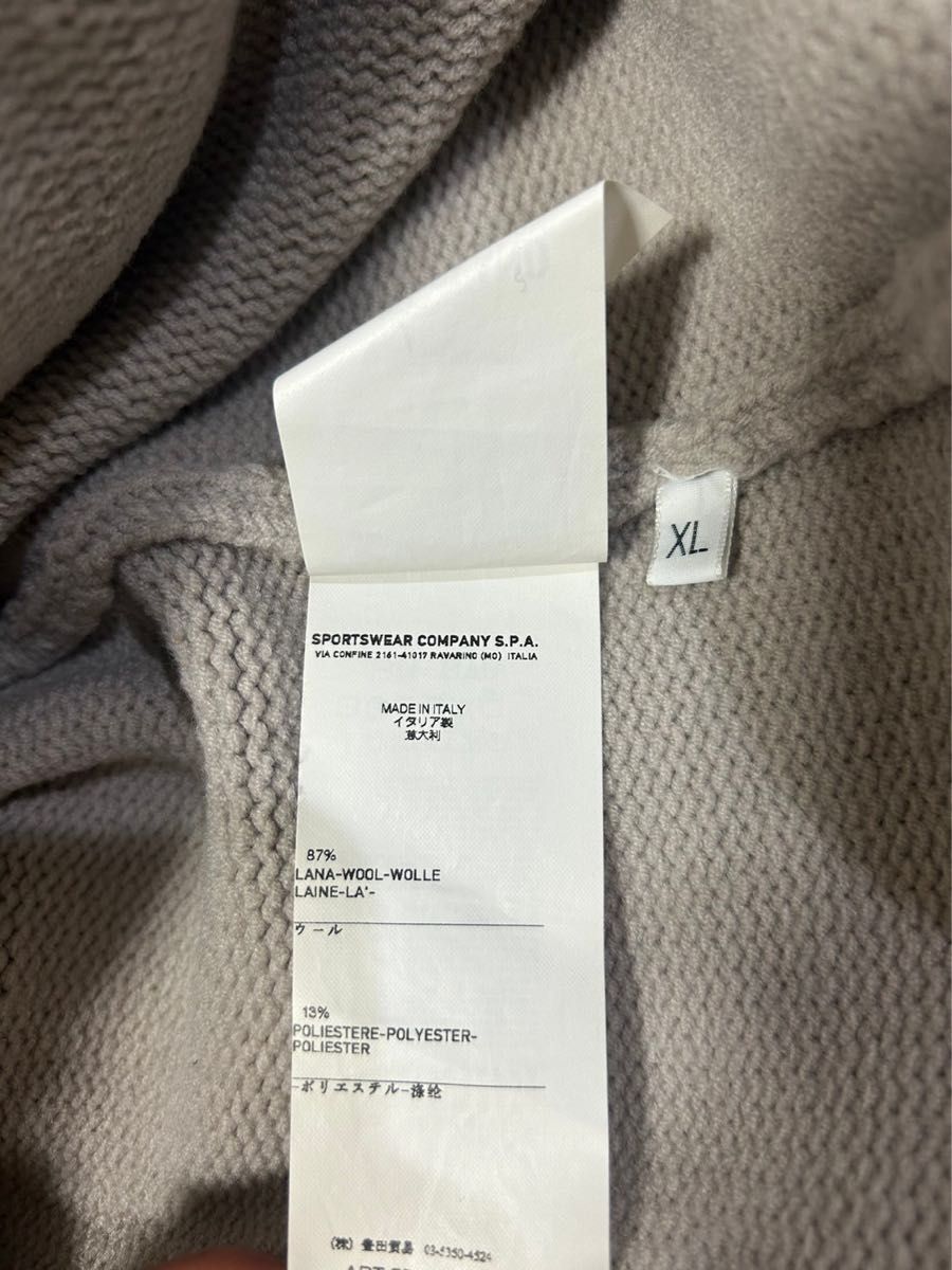 STONE ISLAND SHAWL COLLAR SWEATR XL ショールカラーウール STONE ISLAND SHAWL COLLAR SWEATR XL ショールカラーウール