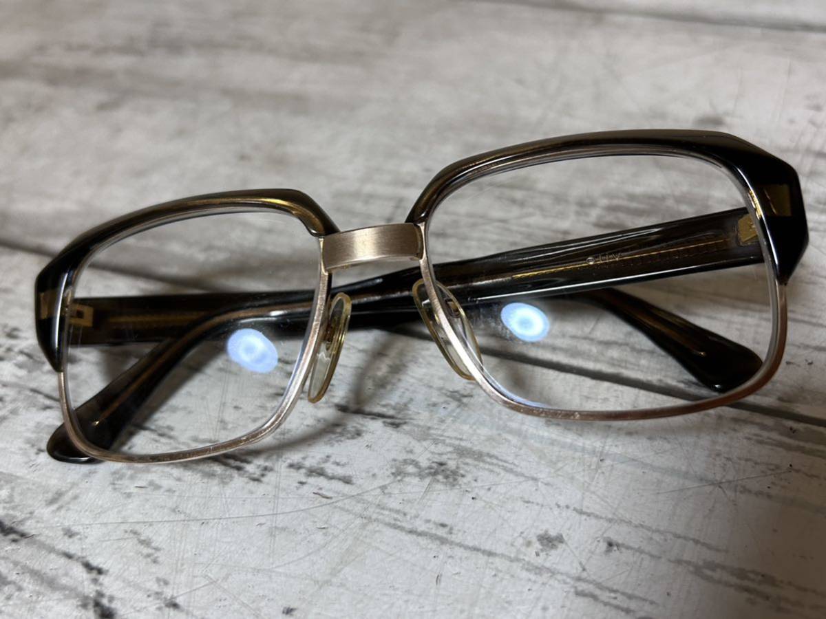 24A02-111N:唐◆1980's　ビンテージ　レトロ　RODENSTOCK　BERTRAM　Oliv　1/20　10K　ローデンストック　ベルトラム　程度良品_画像1