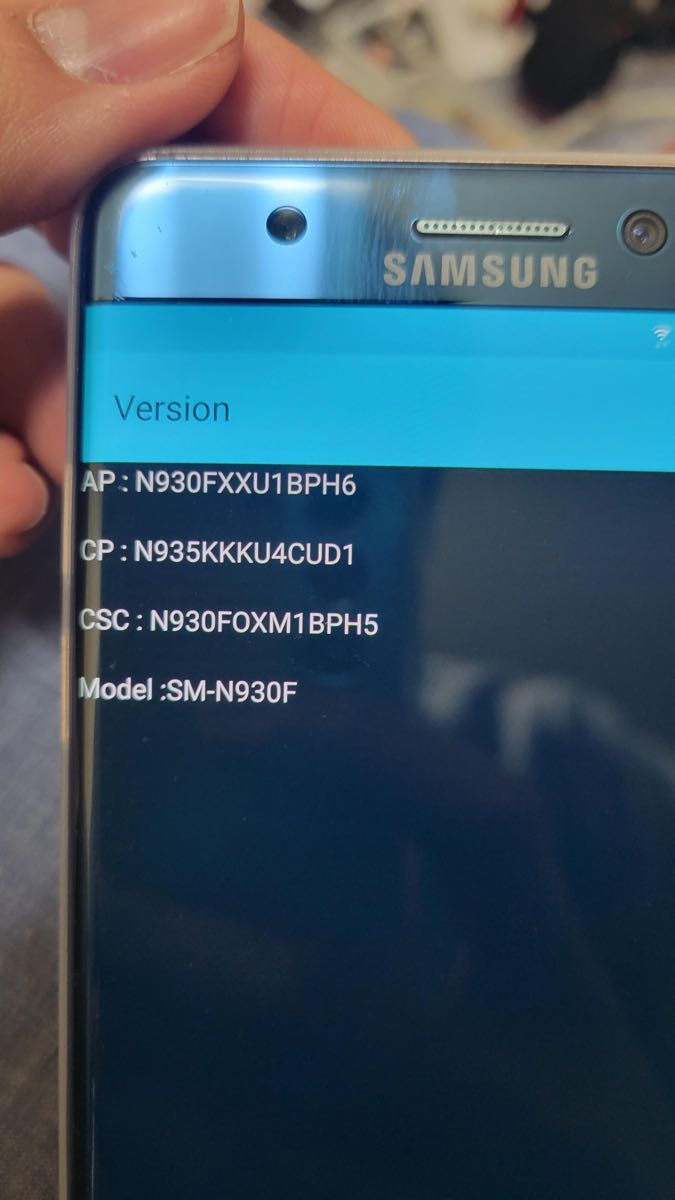 サムスン Galaxy Note FE SM-N935K改 Note7 N930F韓国版SIMフリー　一応ジャンク 動作確認済み