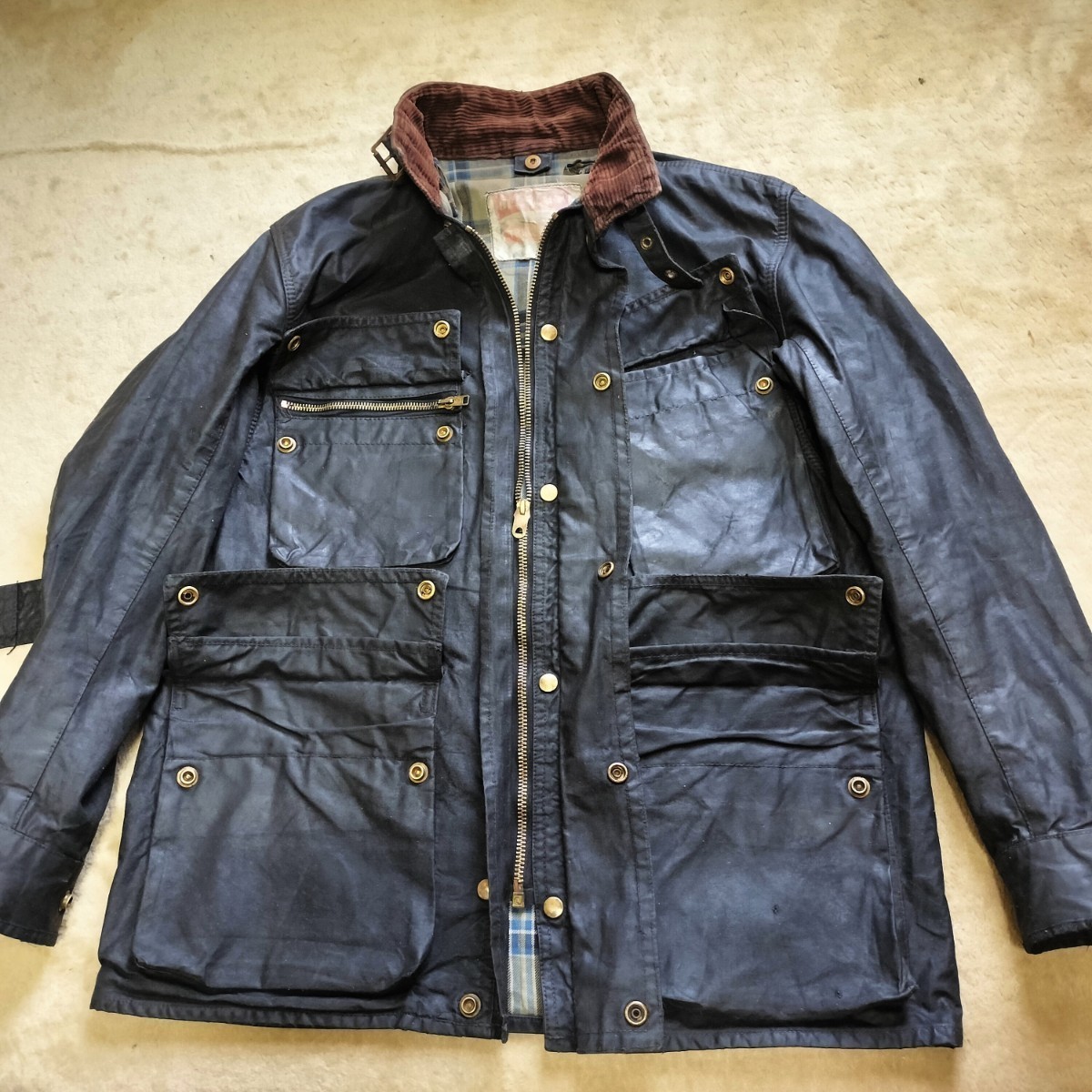 50s Belstaff Trialmaster Flag Tag 36 ベルスタッフ トライアルマスター チェッカーフラッグタグ バブアー インターナショナル  の画像7