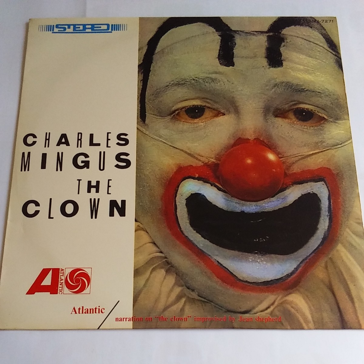 CHARLIES MINGUS THE CLOWN Atlantic narration on “the clown” improvised by Jean shepherd SMJ-7271日本ビクター株式会社¥1,800_画像1