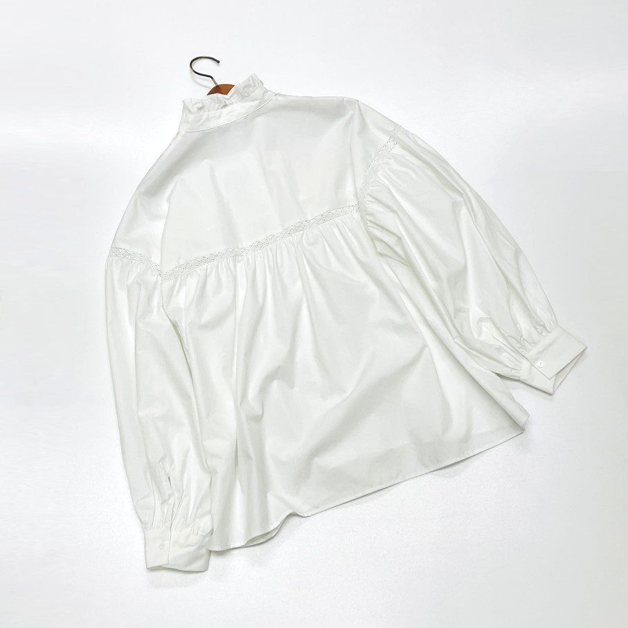未使用品 /S/ ZARA ホワイト オーバーサイズポプリンシャツ レディース タグ カジュアル トップス デイリー 通勤大人可愛い白ガーリー ザラ