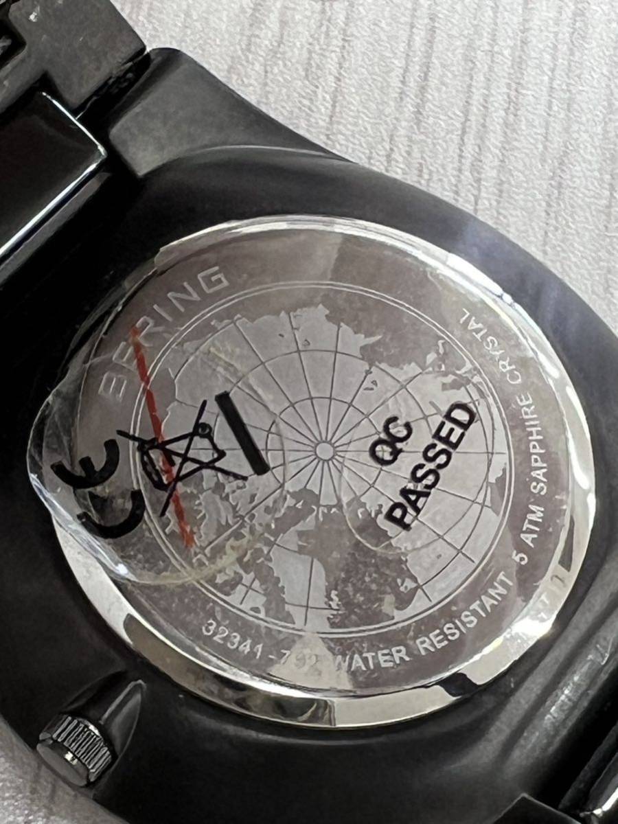 ★【動作未確認】BERING ビーリング 32341-792 CERAMIC セラミック ブラック クロノグラフ 腕時計 _画像6