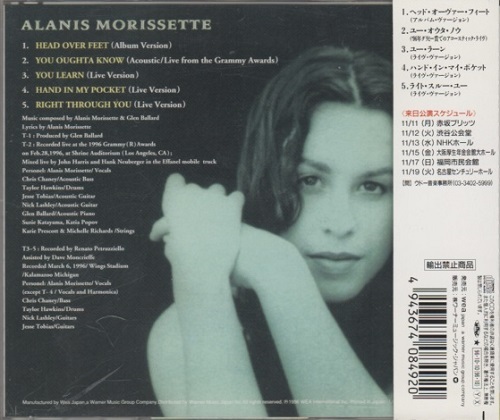 Alanis Morissette - Head Over Feet / アラニス・モリセット / 日本盤 1CD_画像2