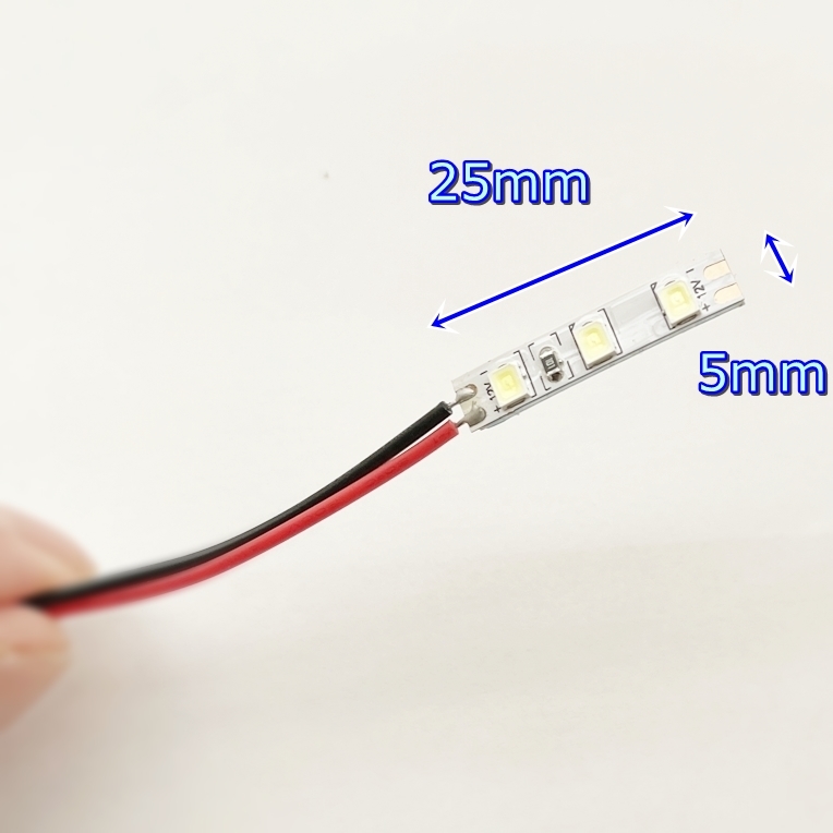 【送料無料】うすうす！LEDテープ 12V■イルミネーションランプ ブルー■青色 2本Set/自作 LED 加工や改造に/短い/グニャグニャ_画像4