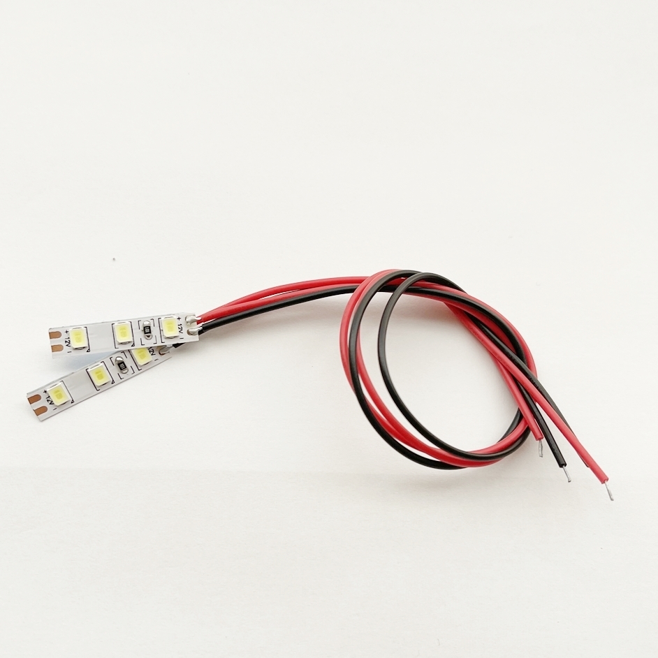 【送料無料】うすうす！LEDテープ 12V■イルミネーションランプ ブルー■青色 2本Set/自作 LED 加工や改造に/短い/グニャグニャ_画像5