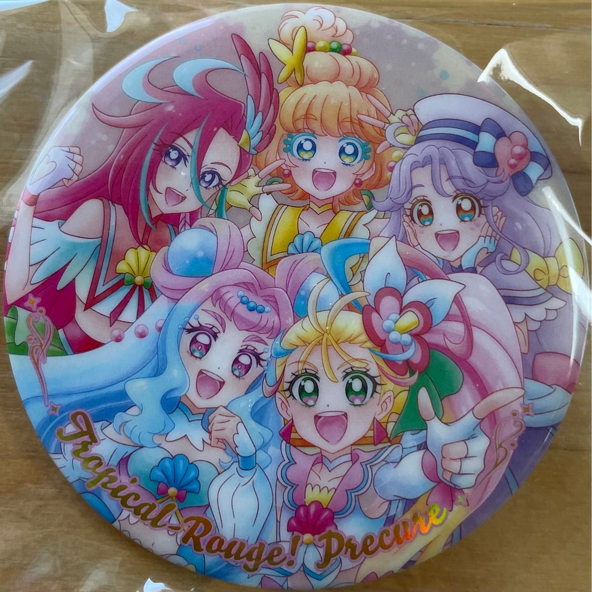 プリキュアオールスターズ BIG 缶バッジ Biscuit 20th Anniversary トロピカルージュ プリキュア サマー