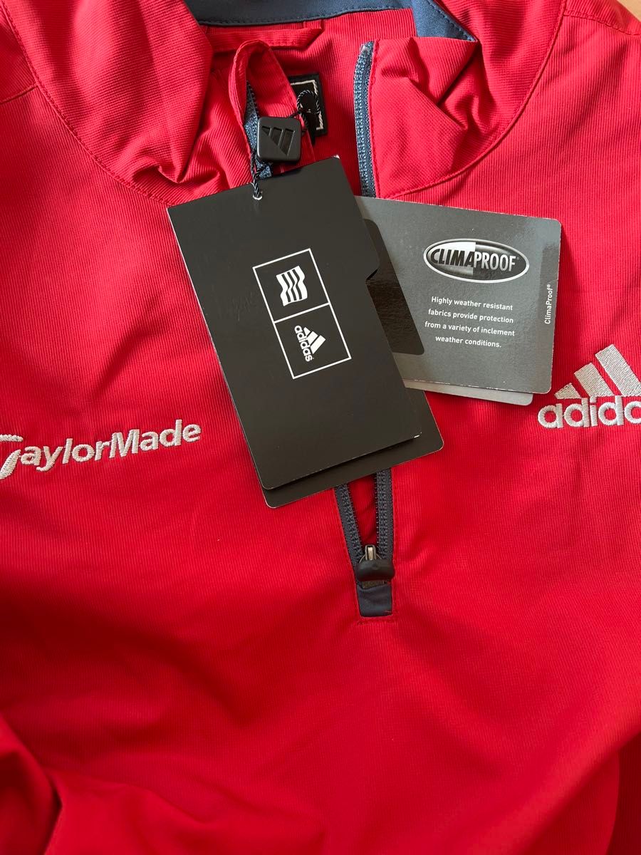 adidas & TaylorMade DOUBLE NAME TOUR Clima Proof 長袖ウインドシャツ／RED