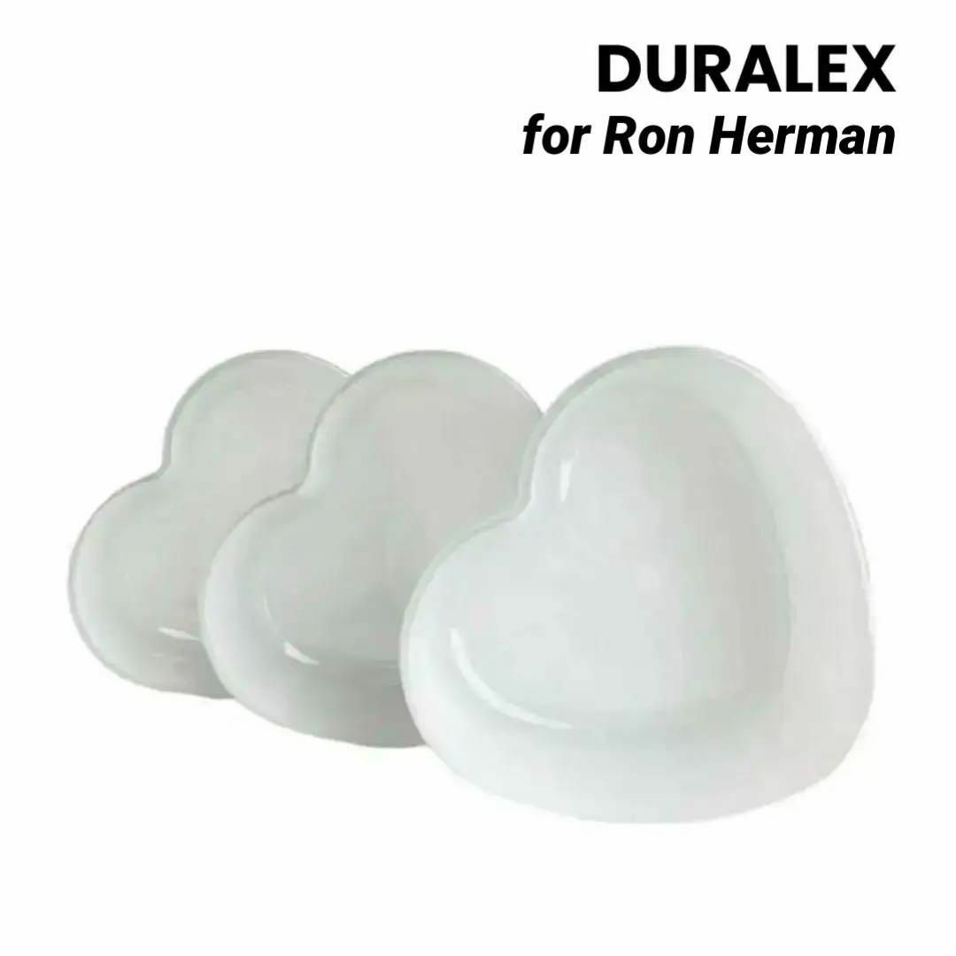 DURALEX デュラレックス× ロンハーマン ハート型 食器 3個セット① 　送料無料　匿名配送　Ron Herman