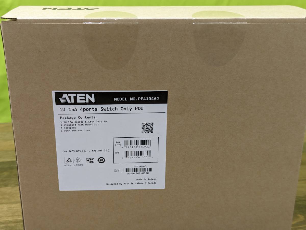 ☆1円スタート☆ ATEN PE4104AJ 4ポート電源リブーター 自動電源制御装置 遠隔 リブート装置 ネットワーク監視 電源管理_画像4