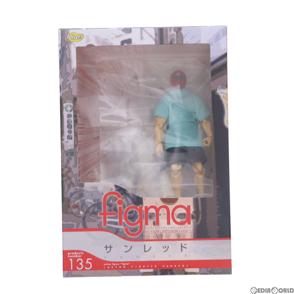 【中古】[FIG]figma(フィグマ) 135 サンレッド 天体戦士サンレッド 完成品 可動フィギュア Phat!(ファット・カンパニー)(61138635)_画像1