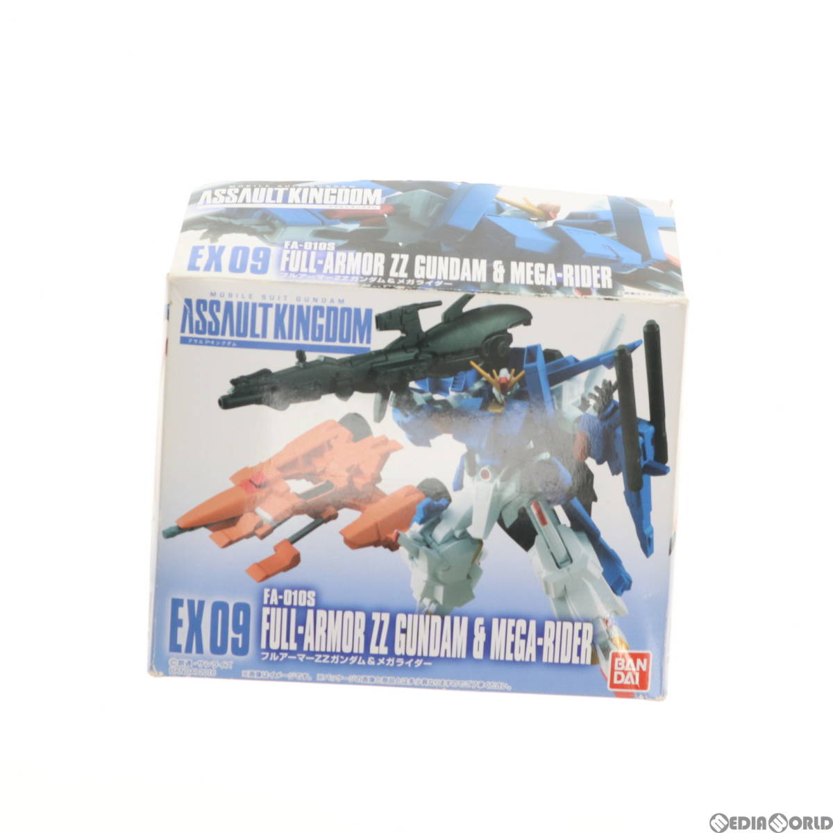 【中古】[FIG](食玩)機動戦士ガンダム ASSAULT KINGDOM EX09 フルアーマーZZガンダム&メガライダー 機動戦士ガンダムZZ(ダブルゼータ) 可動_画像1