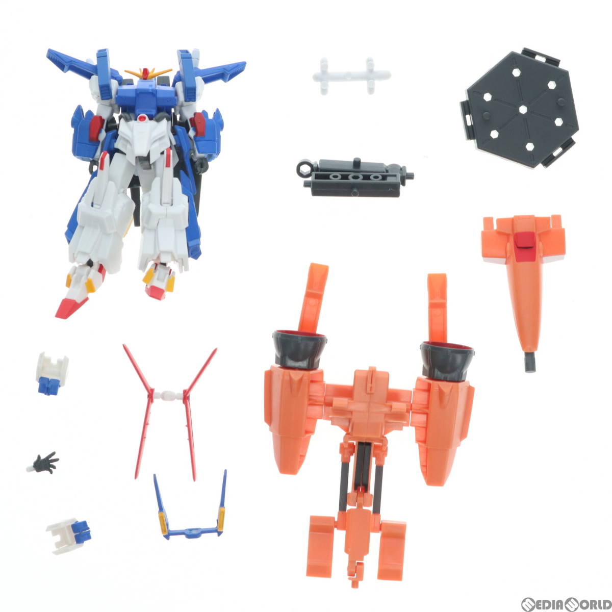 【中古】[FIG](食玩)機動戦士ガンダム ASSAULT KINGDOM EX09 フルアーマーZZガンダム&メガライダー 機動戦士ガンダムZZ(ダブルゼータ) 可動_画像3