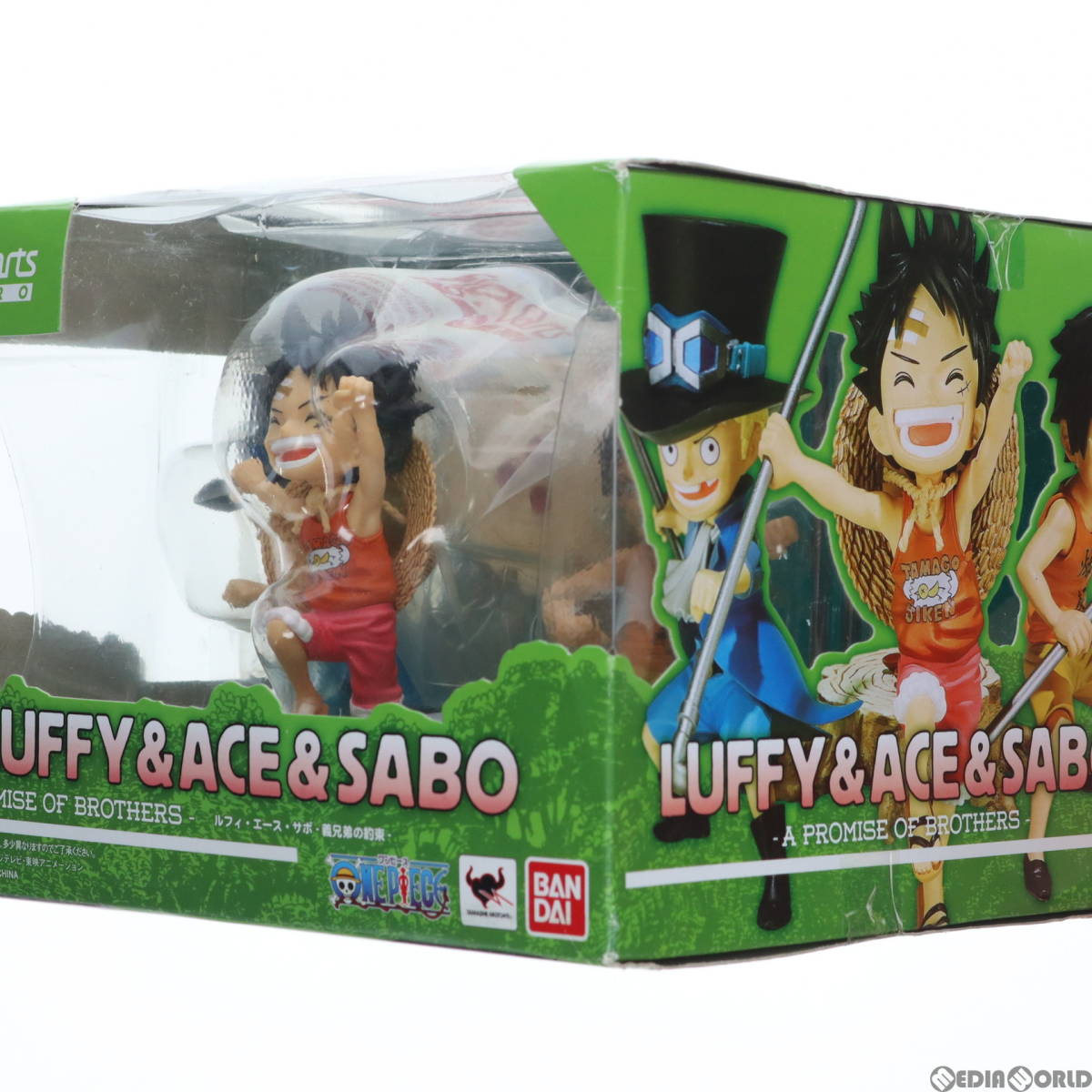 【中古】[FIG]フィギュアーツZERO ルフィ・エース・サボ -義兄弟の約束- ONE PIECE(ワンピース) 完成品 フィギュア バンダイ(61139727)_画像4