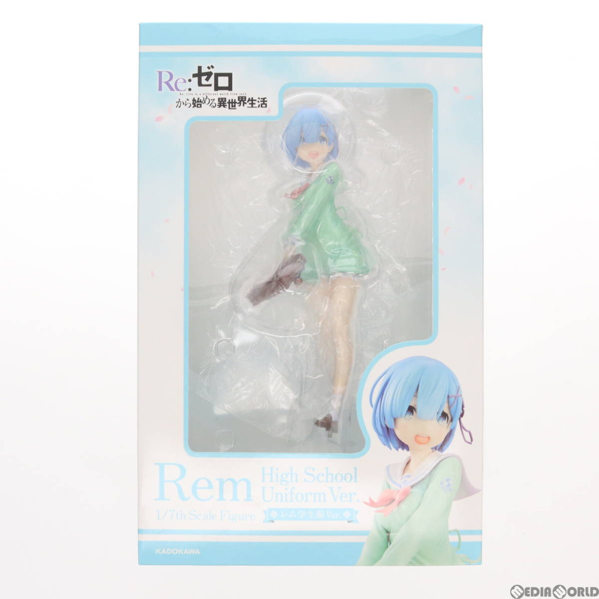 【中古】[FIG]レム 学生服Ver. Re:ゼロから始める異世界生活 1/7 完成品 フィギュア KADOKAWA(カドカワ)(61142173)_画像1