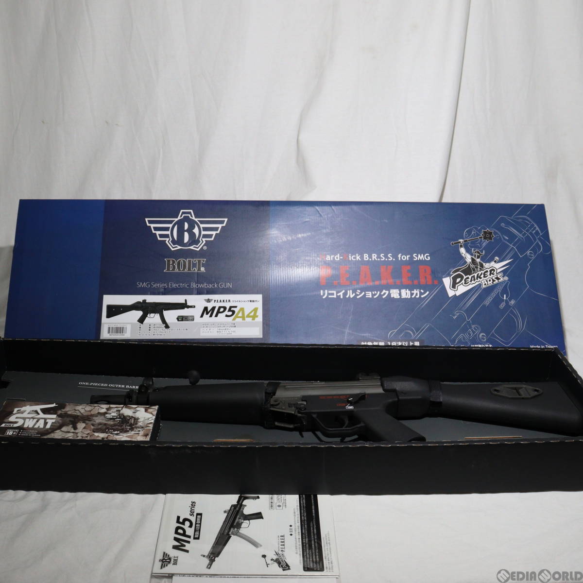 【中古】[MIL]BOLT AIRSOFT(ボルトエアソフト) 電動サブマシンガン MP5A4 P.E.A.K.E.R(BR-31-P) (18歳以上専用)(64015138)_画像1