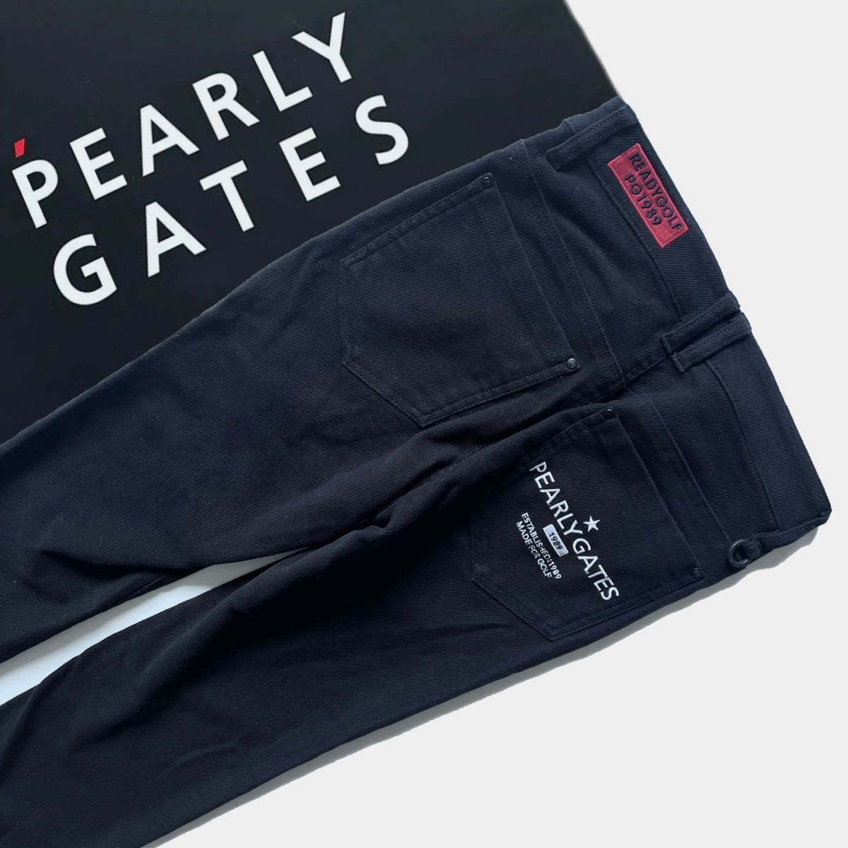 【送料無料】PearlyGates パーリーゲイツ　2021年モデル　ストレッチパンツ　00 xs レディース　ズボン　ロゴ　ゴルフ　星　スター_画像1