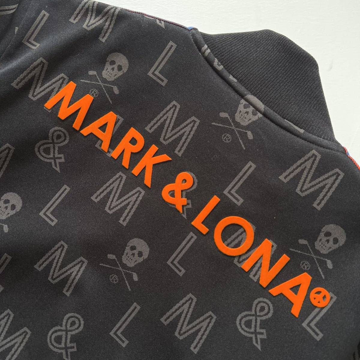 【送料無料】MARK&LONA マークアンドロナ　トラックジャケット　メンズ　総柄　ジャージ　ゴルフ　GOLF 44 S ジップ