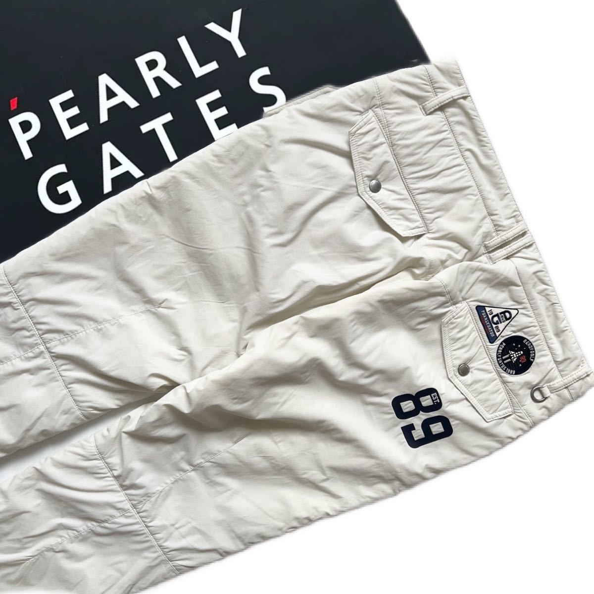 Pearlygates パーリーゲイツ 中綿入り ロゴ ダウンパンツ メンズ Pearlygates パーリーゲイツ 中綿入り ロゴ ダウンパンツ メンズ