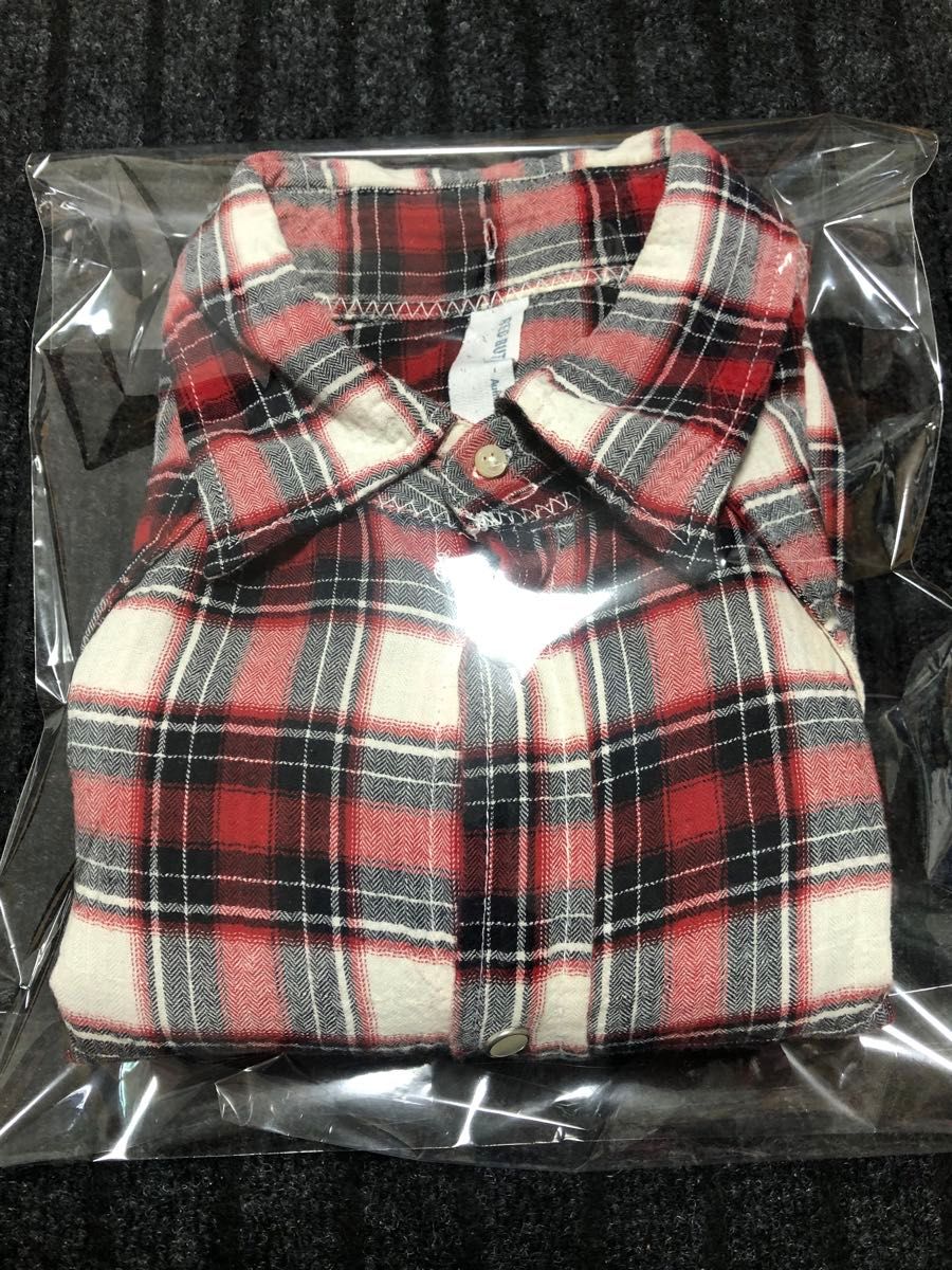 red botton レッドボタン 赤白チェックシャツ メンズのLサイズ red botton レッドボタン 赤白チェックシャツ メンズのLサイズ
