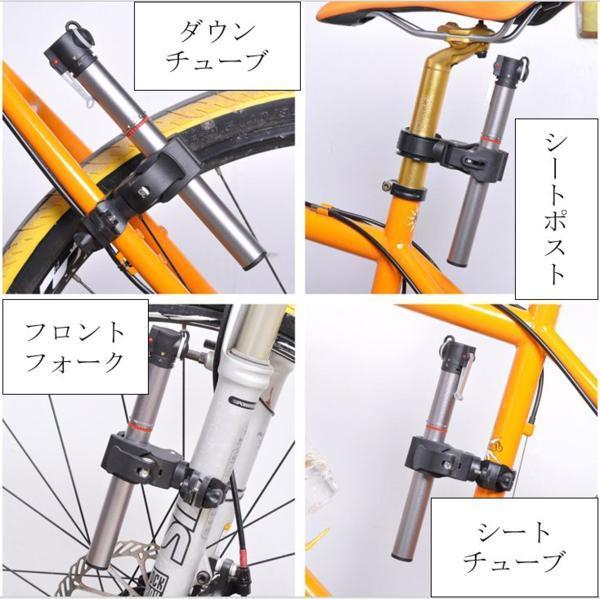 【普通郵便送料無料！】自転車用 ライトホルダー クイックレリーズで簡単装着 ポンプの固定にも！(000)_画像6