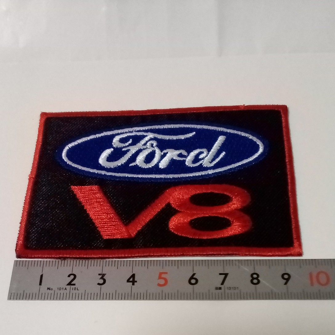 新品　長期保管品　フォード　V8 ワッペン　3枚