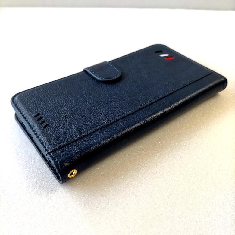 Redmi Note9T ケース 手帳型ケース 紺色 レッドミー ノート9T_画像6