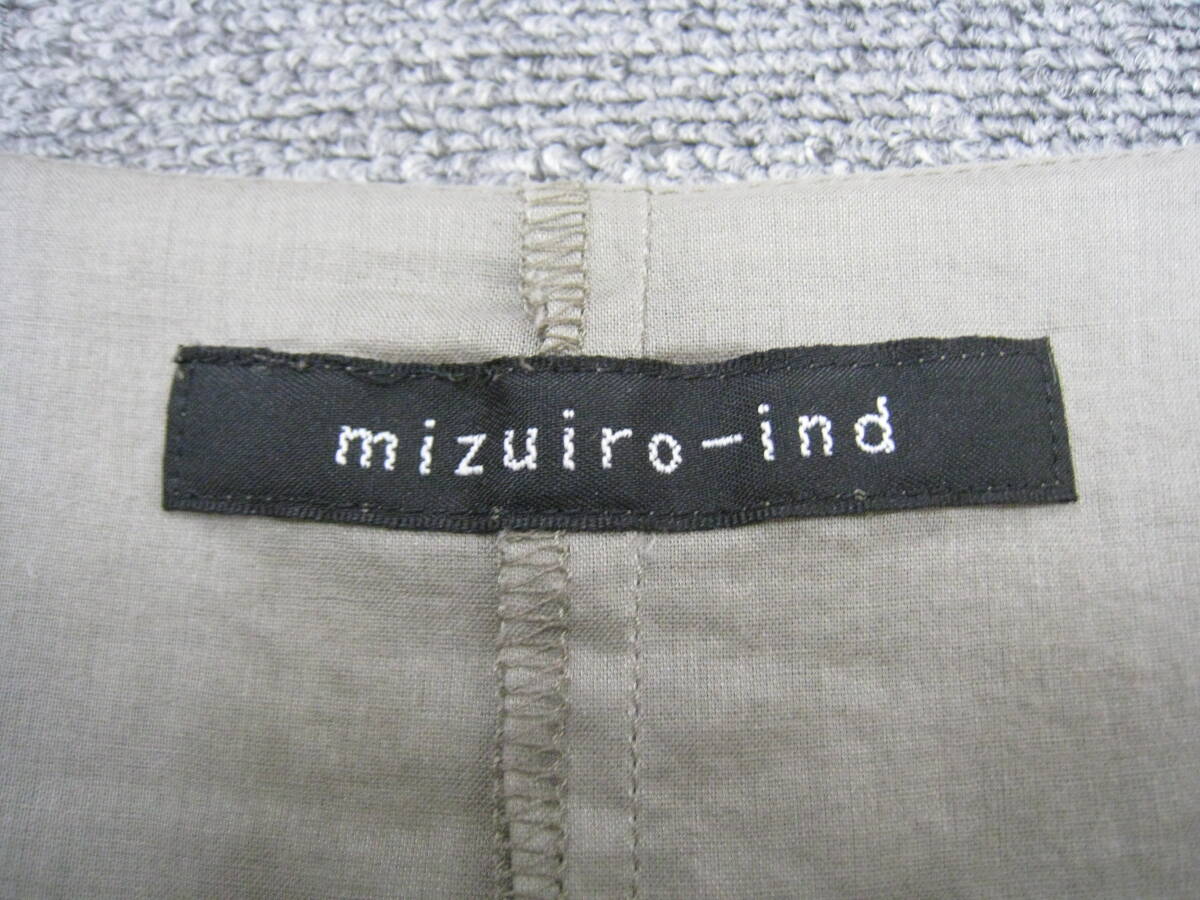 mizuiro-ind◆ミズイロインド コットン100％ ノースリーブ ワンピース レディース 日本製_画像6