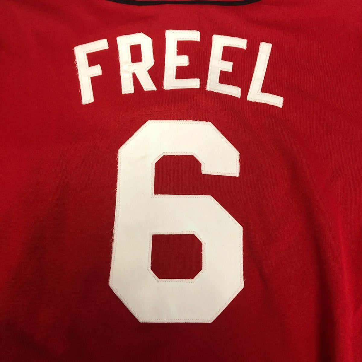 タグ付き 未使用　ライアン・フリール #6 Ryan Freel MLBシンシナティ・レッズ マジェステック　Cincinnati Redsユニフォーム L_画像7