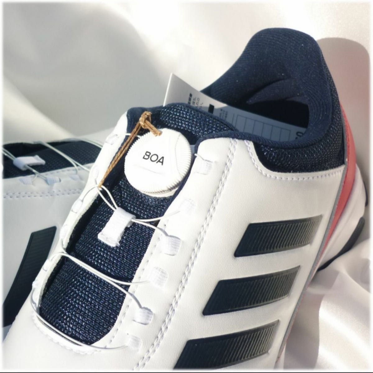  定価16500円25.5cm★アディダスボアダイヤルゴルフシューズ白紺赤 adidas Golf