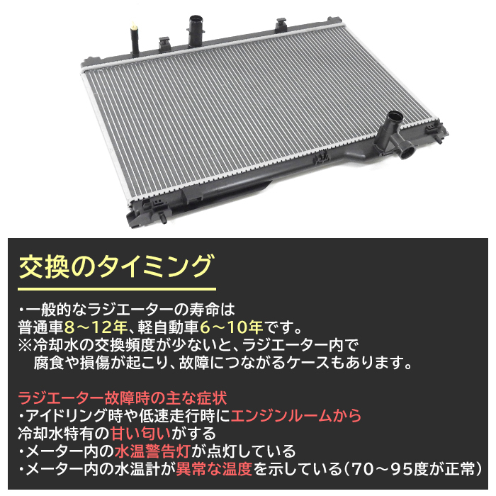 トヨタ ヴォクシー ZRR80G ラジエーター 半年保証 純正同等品 16400-37280 互換品_画像2