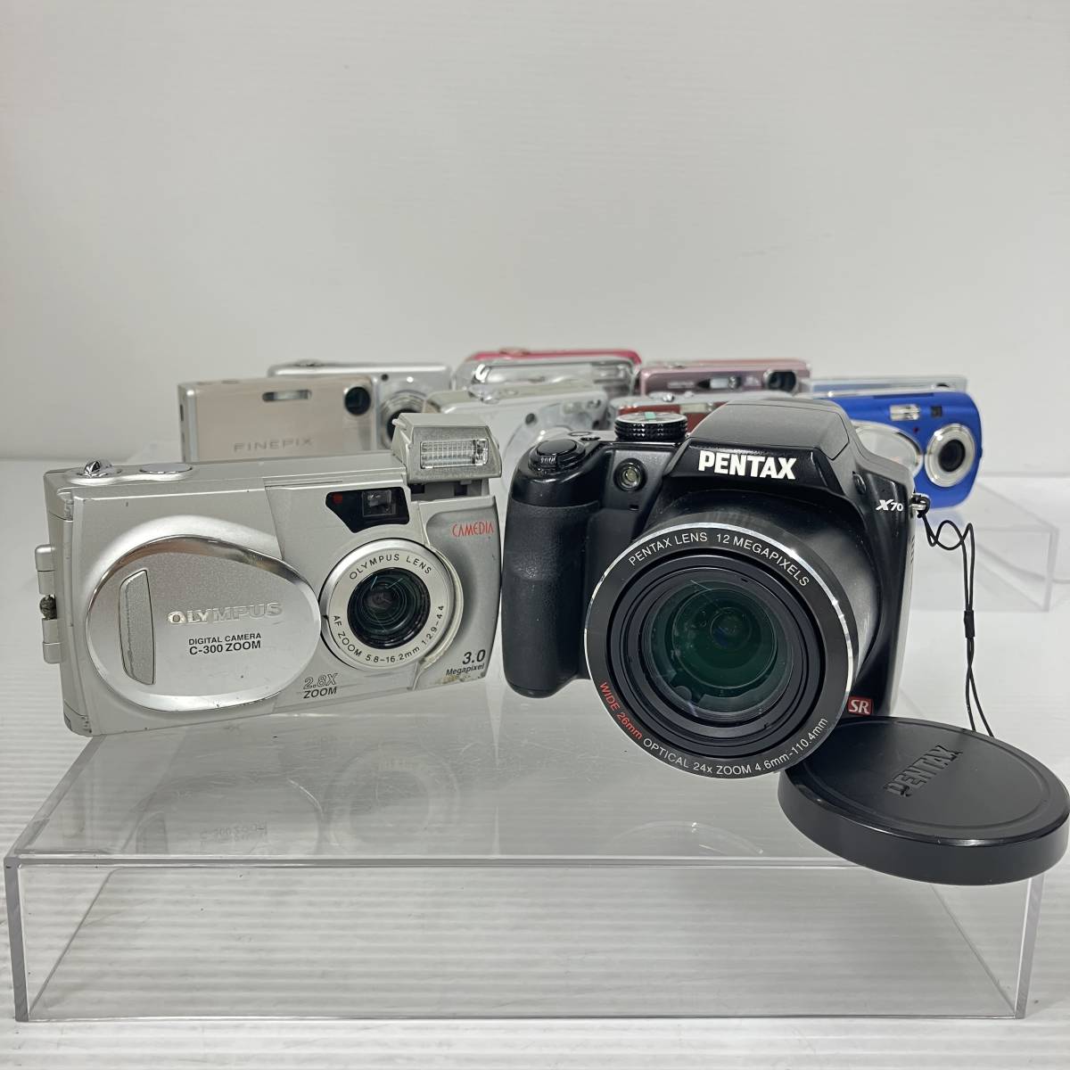 2401KKK-005 Nikon ニコン/OLYMPUS オリンパス 等 デジタルカメラ コンパクトカメラ 大量おまとめ ジャンク品_画像4