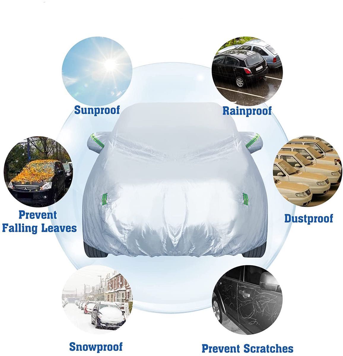 カーカバー カーボディーカバー 防塵 UV対策 車体カバー 自動車カバー 防水