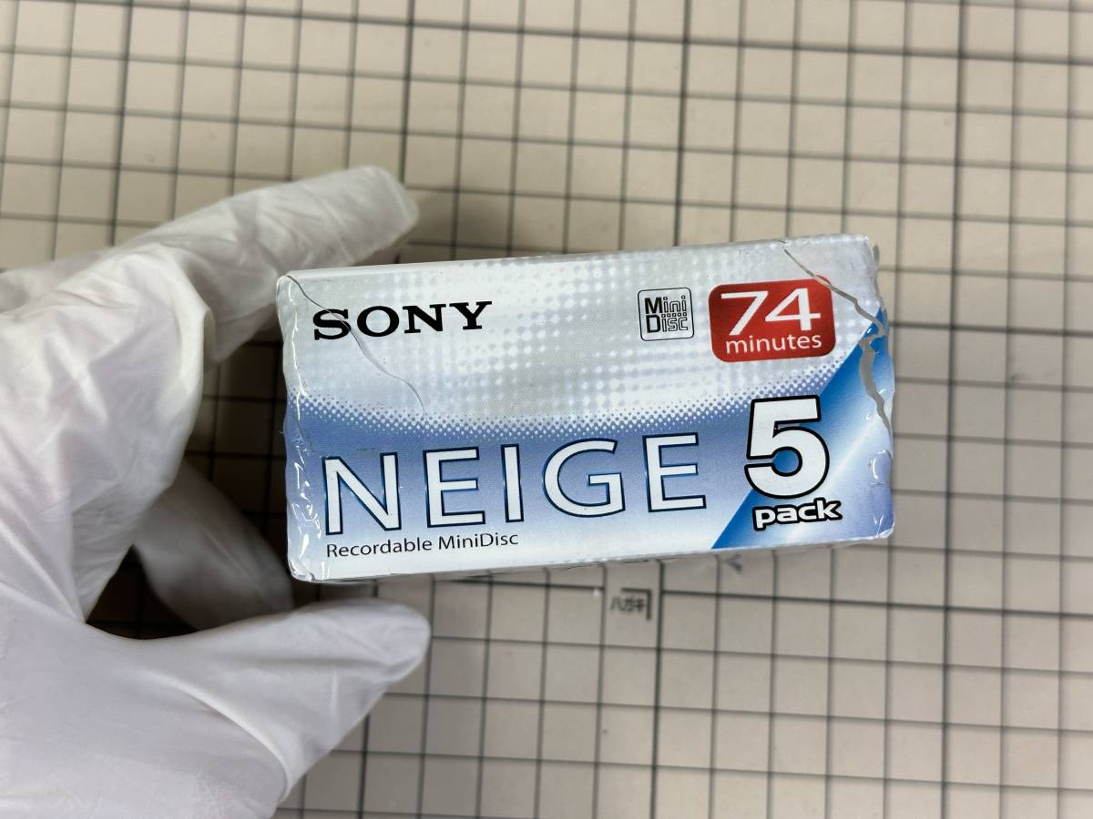 B【新品未開封】SONY（ソニー） SONY MD Neige 74分 5枚パック　※一部シュリンク破れあり_画像5