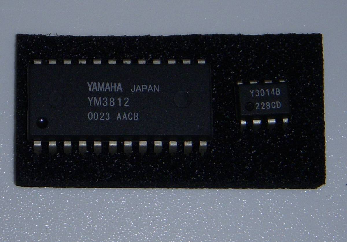 【動作未確認】YAMAHA FM音源 YM3812 DAC YM3014B セット 【OPL2 / 2オペレーター ／全パート音色定義可能】_画像2