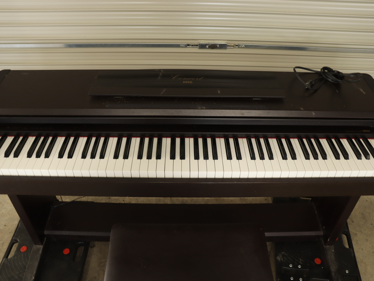 【直接引き取り限定】KORG C-16W コルグ 95製 電子ピアノ イス付き 音楽 楽器 楽曲作成 ミュージック 010IPZIK15_画像2
