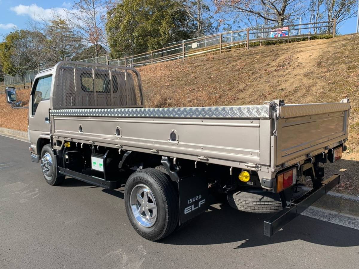  Heisei era 25 year Isuzu Elf 07 Elf 2t semi Wide Long common body plating custom specification vehicle inspection "shaken" attaching safely .