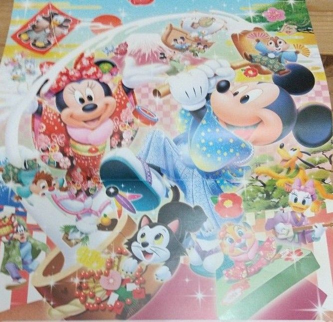 第一生命 ディズニー カレンダー 壁掛け 2024年 ミッキー&ミニー  未使用